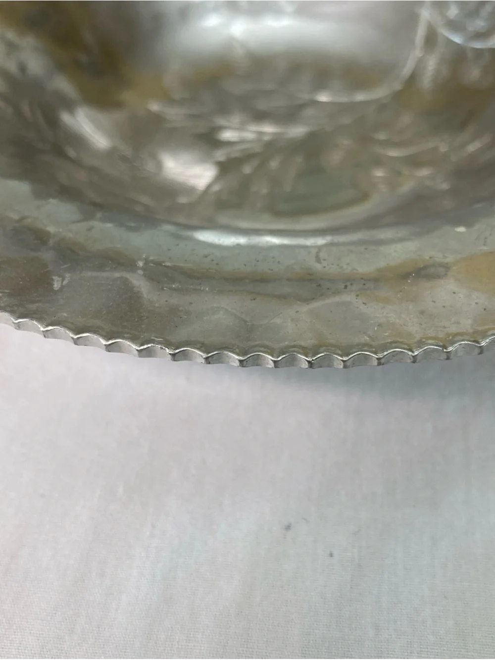 Wild Rose hand hammered